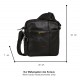 Τσάντα Ώμου Δερμάτινη Camel Active Pine, Μαύρη 410-601-60 (011856)