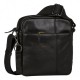 Τσάντα Ώμου Δερμάτινη Camel Active Pine, Μαύρη 410-601-60 (011856)