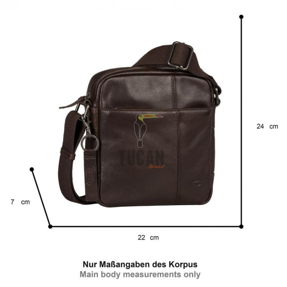 Τσάντα Ώμου Δερμάτινη Camel Active Pine, Καφέ 410-601-29 (011857)