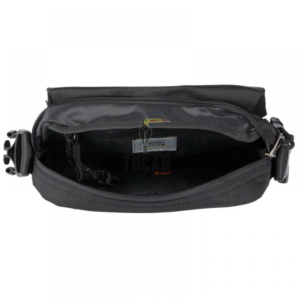 Τσάντα ώμου Χιαστί Camel Active Connect Μαύρη 407-602-60 (012224)