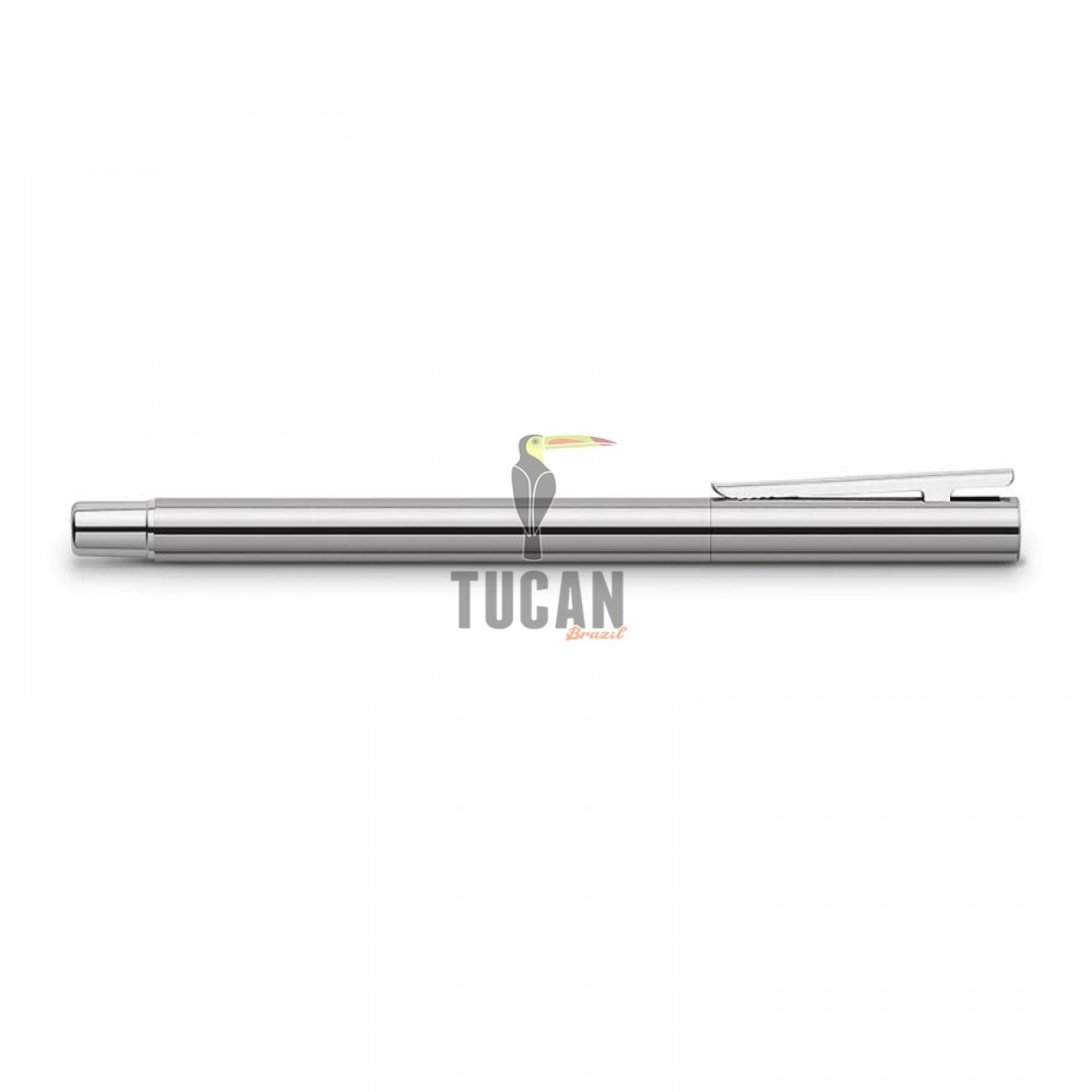 Πένα Faber Castell Neo Slim Stainless Steel Shiny, μεσαίας γραφής (Μ) 342000