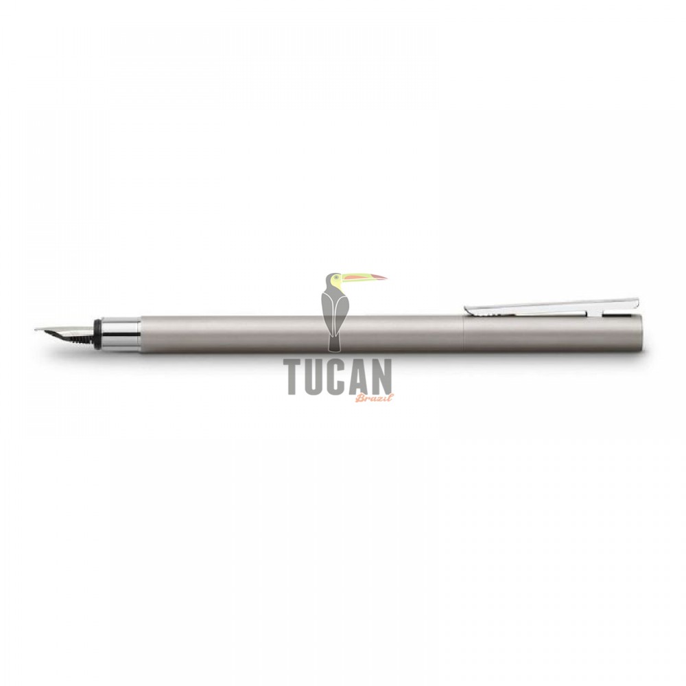 Πένα Faber Castell Neo Slim Stainless Steel Mat, Μεσαίας γραφής (M) 342100