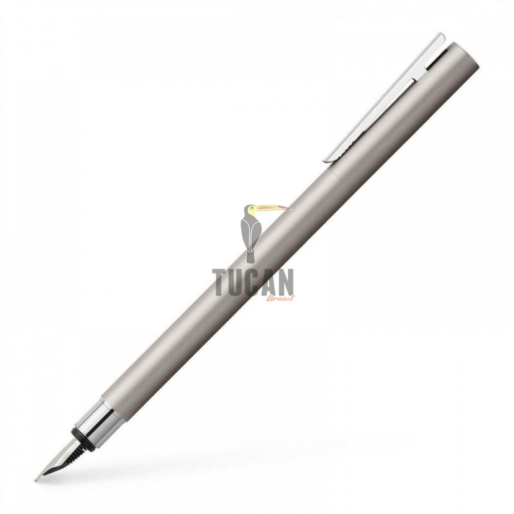 Πένα Faber Castell Neo Slim Stainless Steel Mat, Μεσαίας γραφής (M) 342100