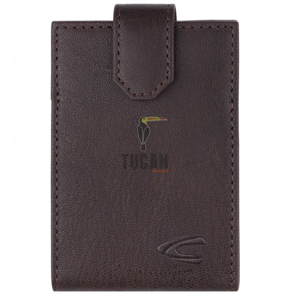 Camel Active Discover Δερμάτινη Θήκη καρτών και Κερμάτων Καφέ 408-701-29