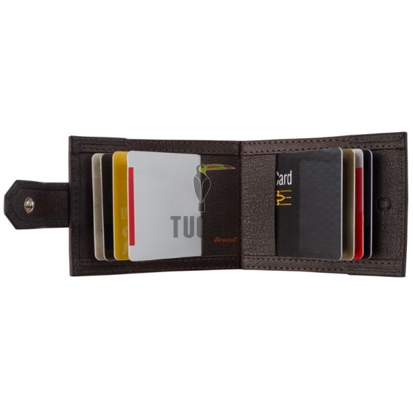 Camel Active Discover Δερμάτινη Θήκη καρτών και Κερμάτων Καφέ 408-701-29