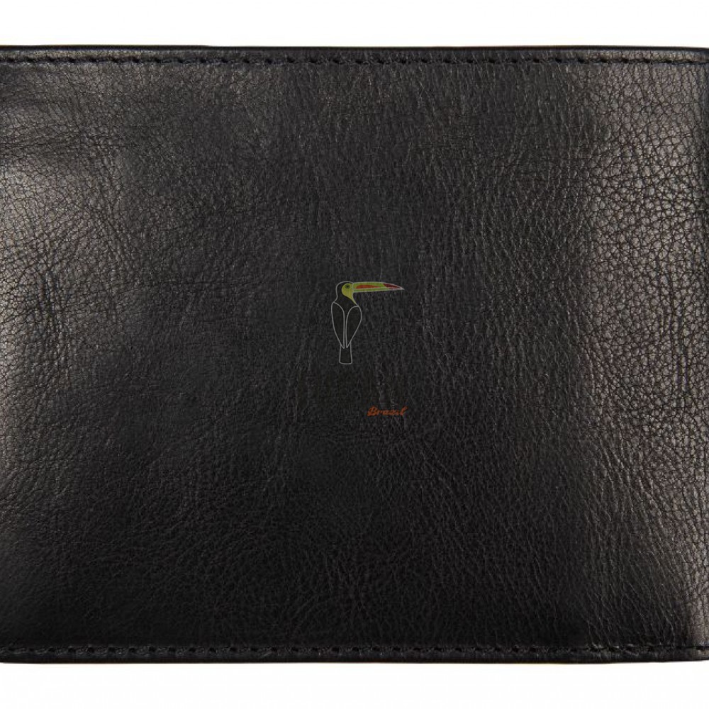 Camel Active Pine Δερμάτινο Πορτοφόλι Ανδρικό (Ελλ.Ταυτ.) Μαύρο 410-704-60 (011866)