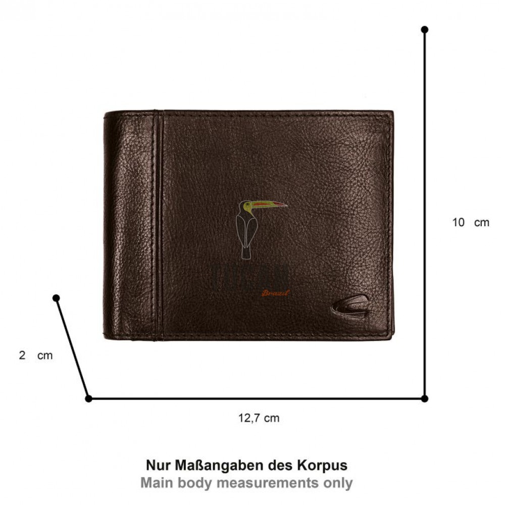 Camel Active Pine Δερμάτινο Πορτοφόλι Ανδρικό (Ελλ.Ταυτ.) Καφέ 410-704-29 (011867)