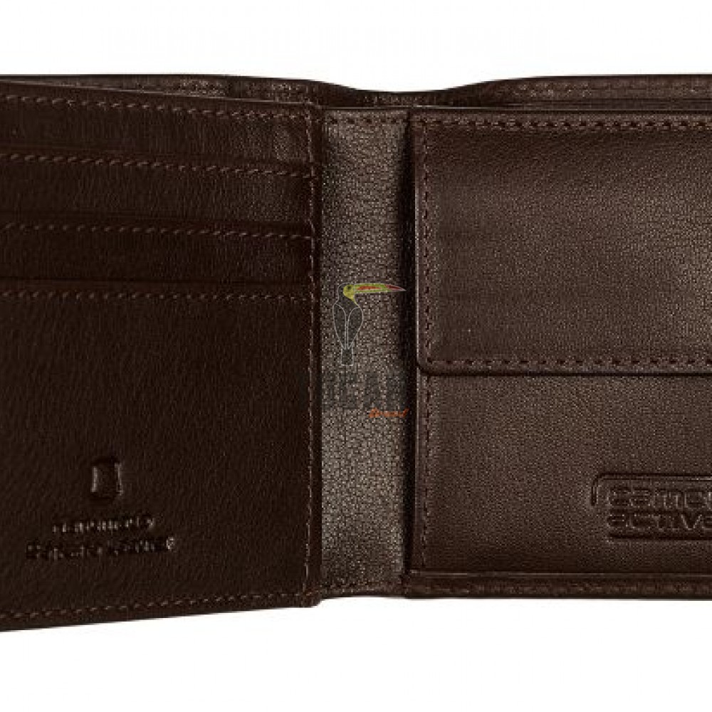 Camel Active Pine Δερμάτινο Πορτοφόλι Ανδρικό Μικρό Καφέ 410-703-29 (011869)