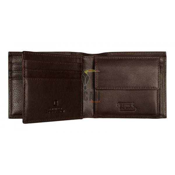 Camel Active Pine Δερμάτινο Πορτοφόλι Ανδρικό Μικρό Καφέ 410-703-29 (011869)