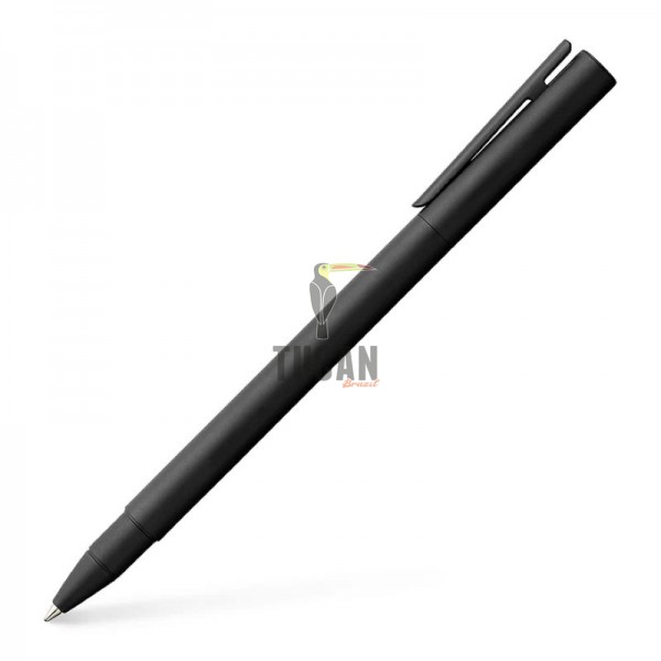 Στυλό Faber Castell Roller Neo Slim Stainless Steel Metal Black Matt 342304