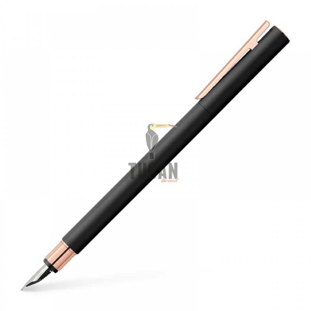 Πένα Faber Castell Neo Slim Metal Black Rosegold Μεσαίας Γραφής (Μ) 343100