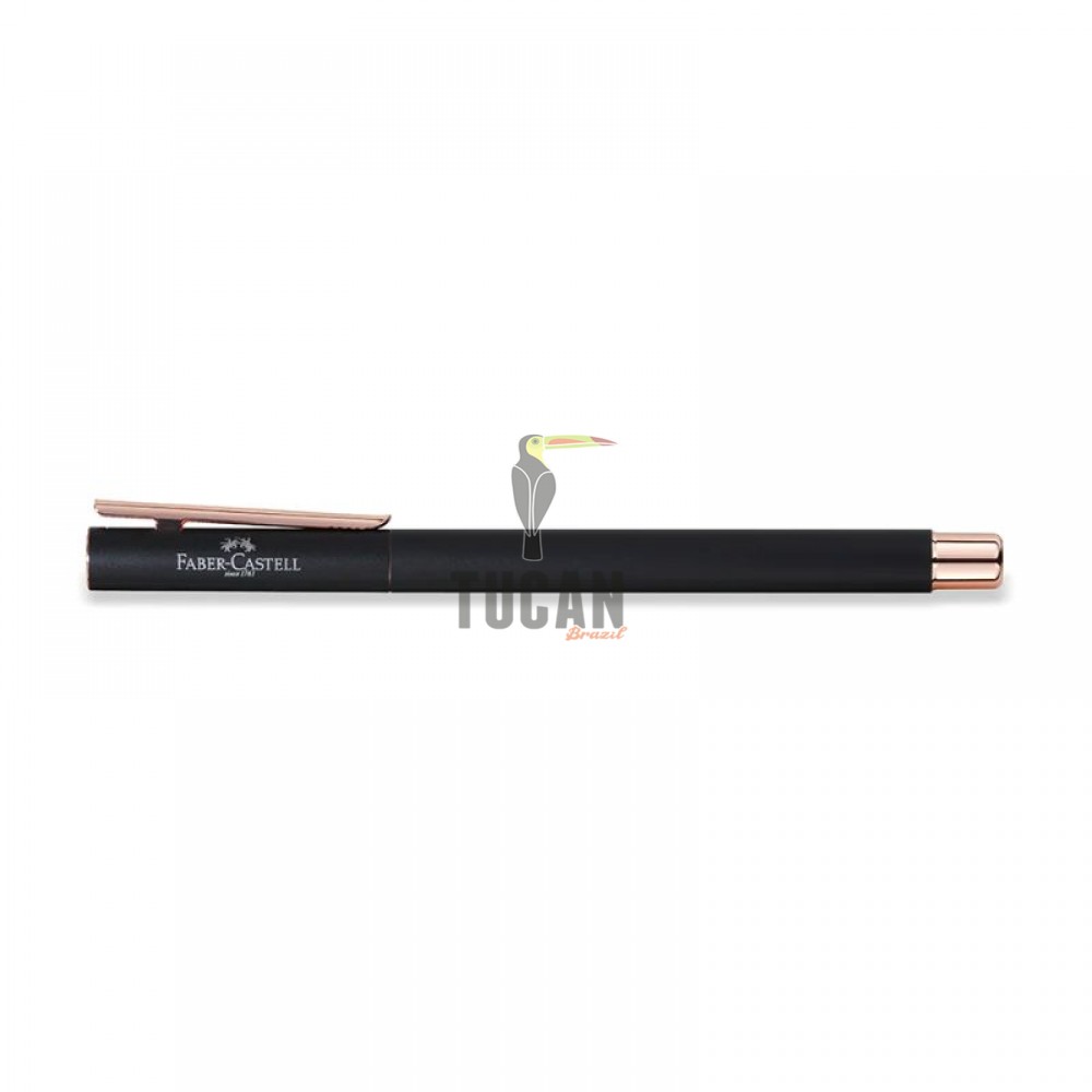 Πένα Faber Castell Neo Slim Metal Black Rosegold Μεσαίας Γραφής (Μ) 343100