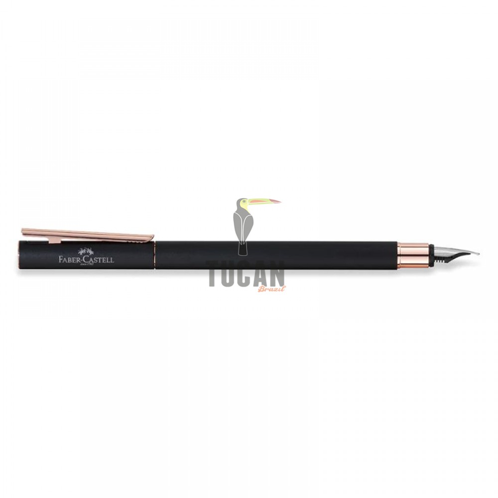 Πένα Faber Castell Neo Slim Metal Black Rosegold Μεσαίας Γραφής (Μ) 343100