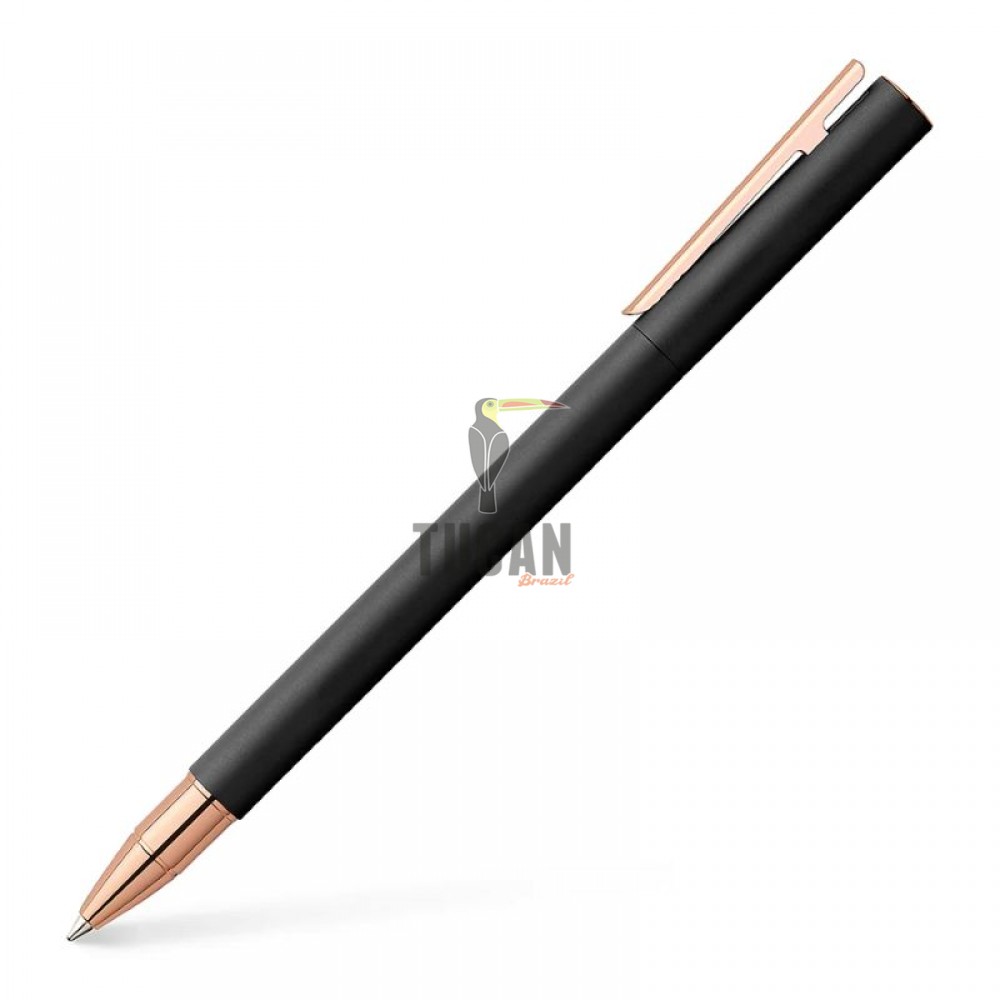 Στυλό Faber Castell NEO Slim Metal Black Rosegold Rollerball 343114