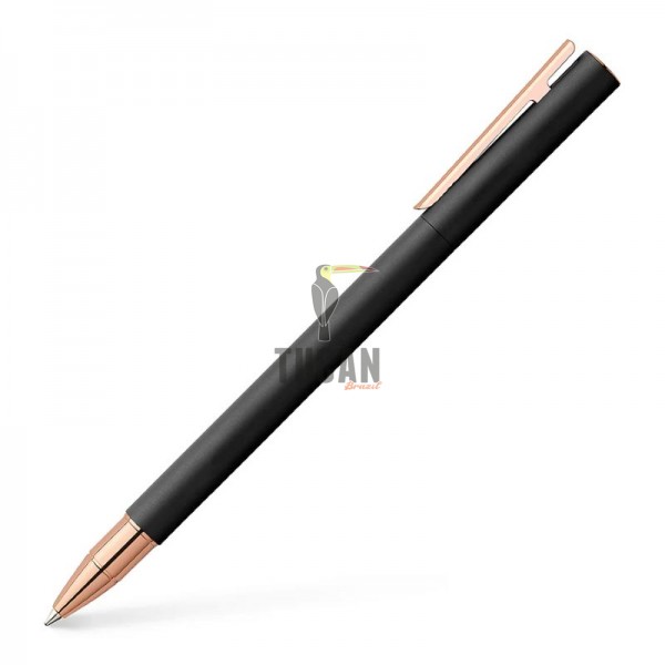 Στυλό Faber Castell NEO Slim Metal Black Rosegold Rollerball 343114