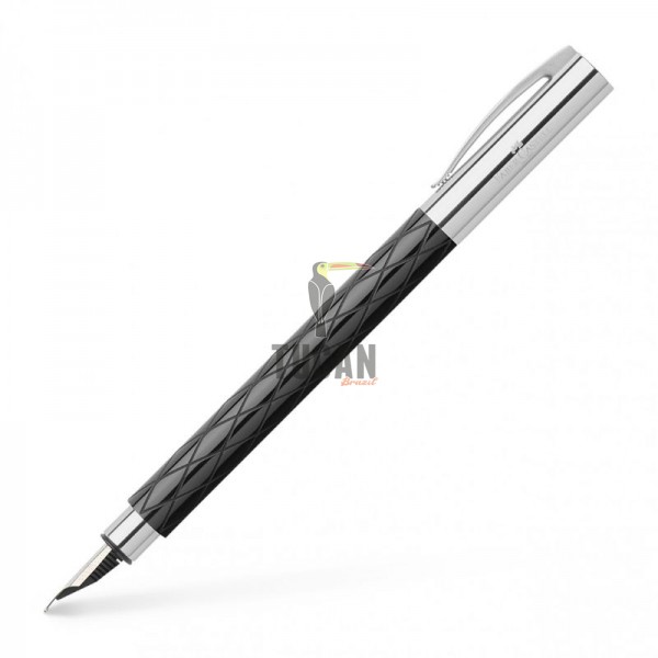 Πένα Faber Castell Ambition Rhombus Μαύρη Μεσαίας Γραφής (Μ) 148920