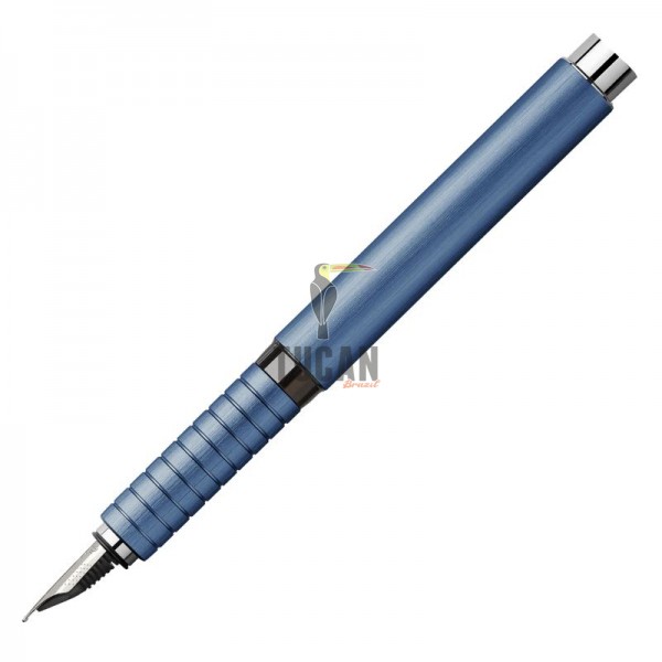 Faber Castell Πένα Essentio Aluminium Blue Μεσαίας Γραφής (Μ) 148440