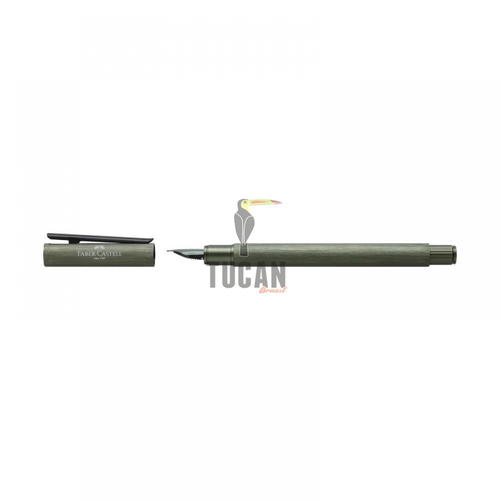 Πένα Faber Castell NEO Slim Aluminium Olive Green Μεσαίας Γραφής (Μ) 146150