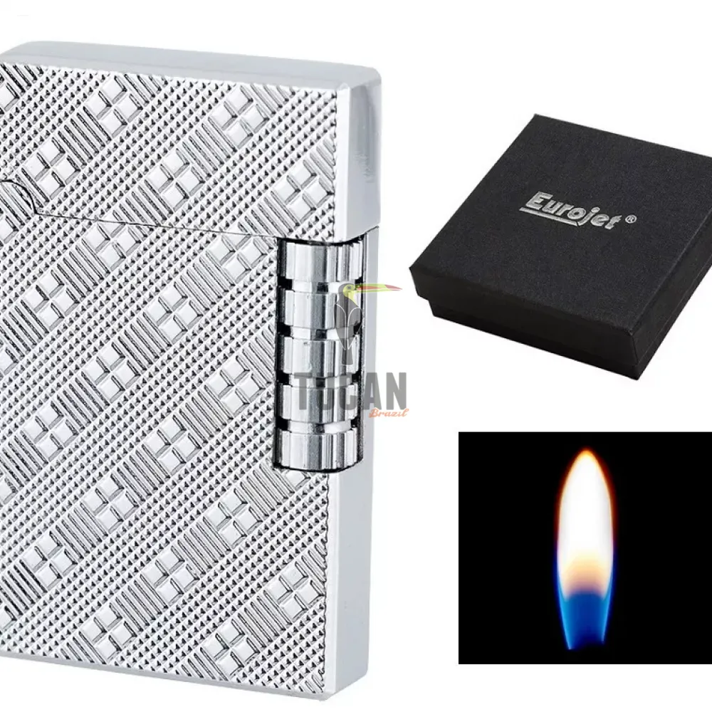 Αναπτήρας  Soft Flame Eurojet Milan Flint Ασημί 252112