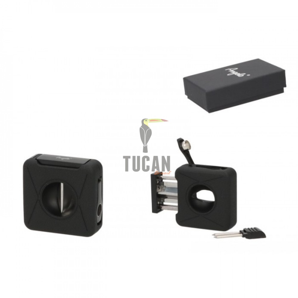 Angelo Πουροκόπτης V-Cut με Punch Μαύρος Ring 56 500063