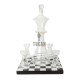 "Chess Decanter Set" — Σετ καράφας και ποτηριών με ξύλινη βάση Σκακιέρα 127001