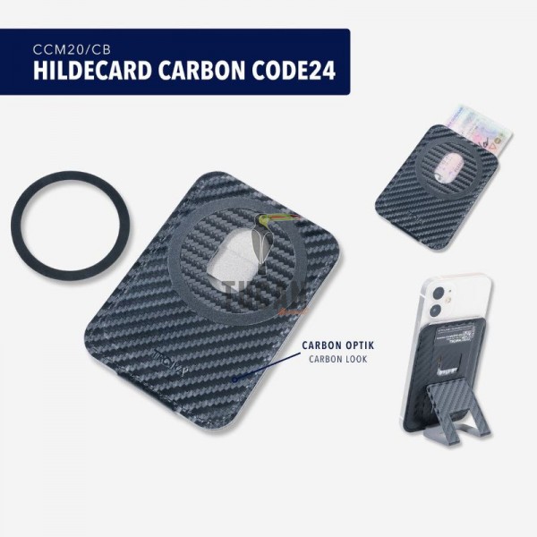 Θήκη καρτών TROIKA "HILDECARD CARBON CODE24" CCM20/CB