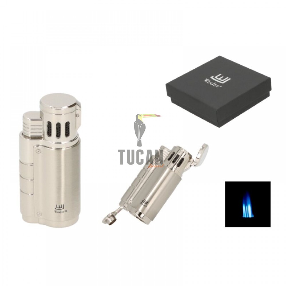 Αναπτήρας Πούρου  Τριπλής φλόγας jet με ενσωματωμένο punch Winjet "Escape" 221550