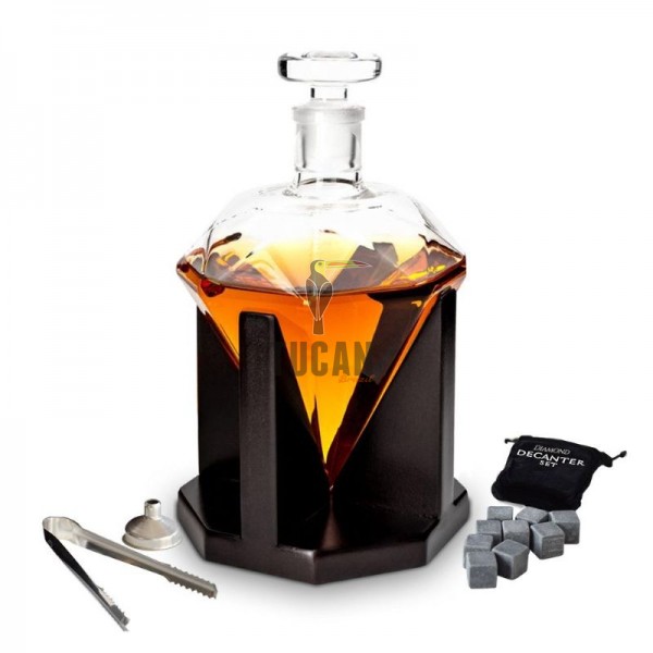 Diamond Decanter Πολυτελής Καράφα με Διαχρονική Αίσθηση Κομψότητας MM04521
