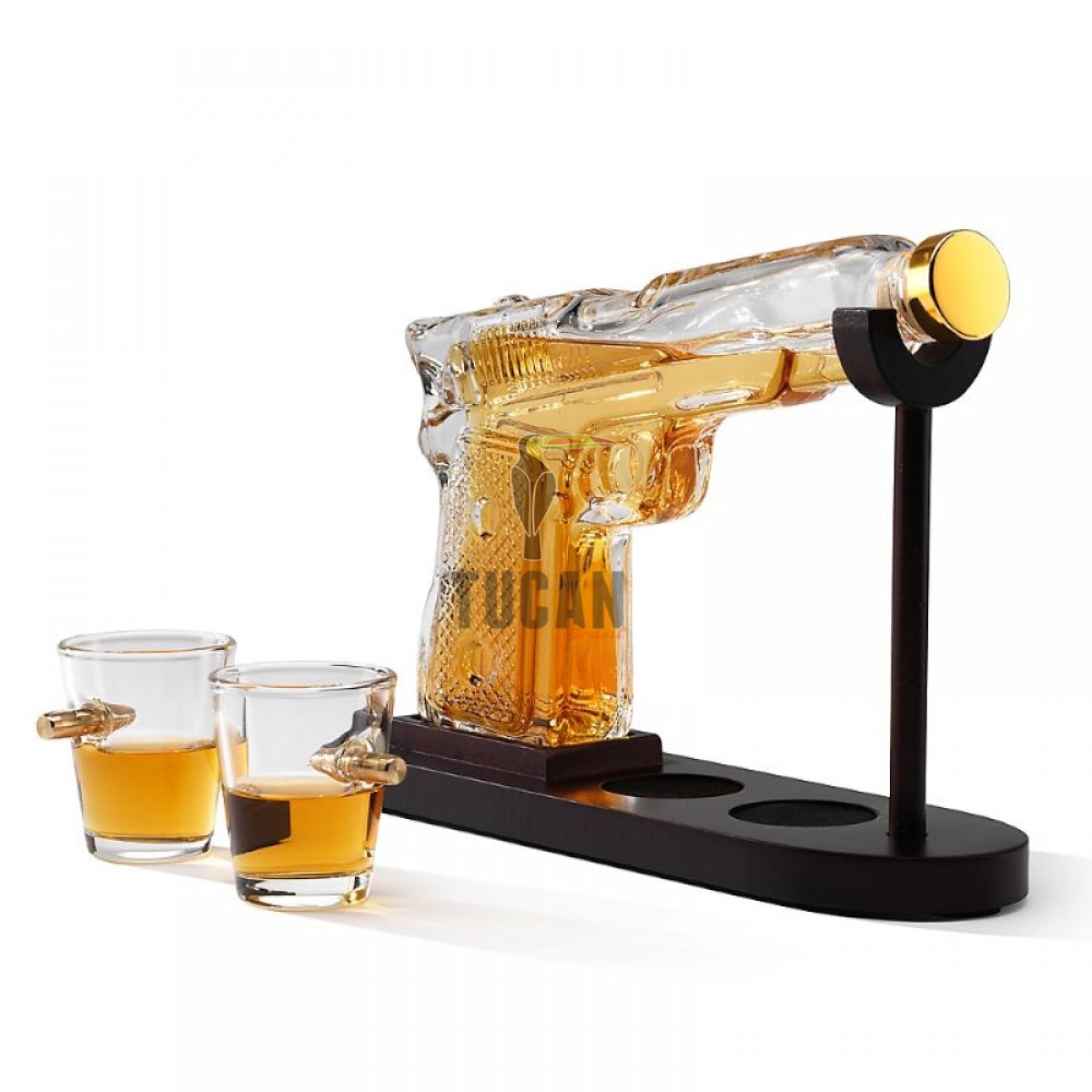 Gun Decanter & Glasses Set Πρωτότυπο Σετ Καράφας με Ποτήρια 99764