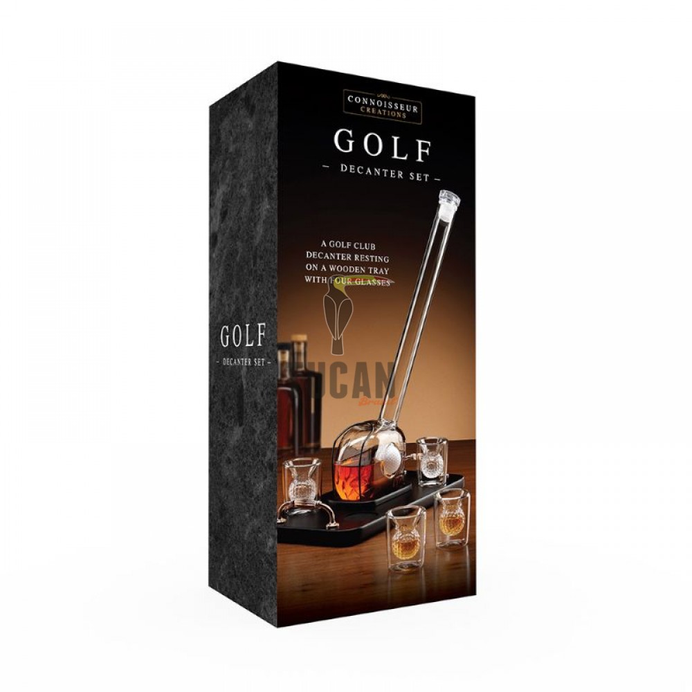Σετ Καράφα & Ποτήρια Golf  Καράφα Μοτίβο Club με 4 Ποτήρια σε σχέδιο Μπάλας 126983