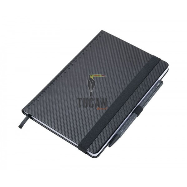 Troika Slimpad Σημειωματάριο A5 Με Στυλό Construction Basic "SLIMPAD A5 CARBON"  NPP40/CB