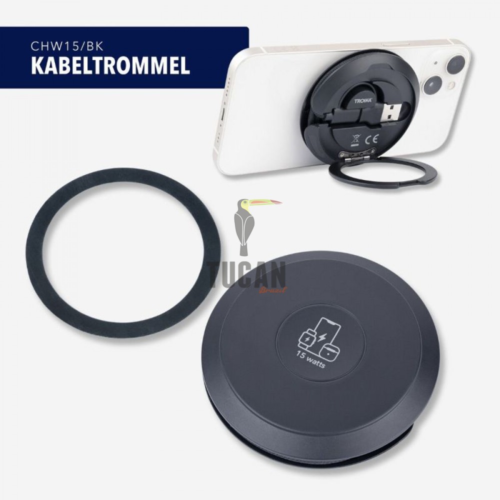 Troika Επαγωγικός φορτιστής "KABELTROMMEL" CHW15/BK