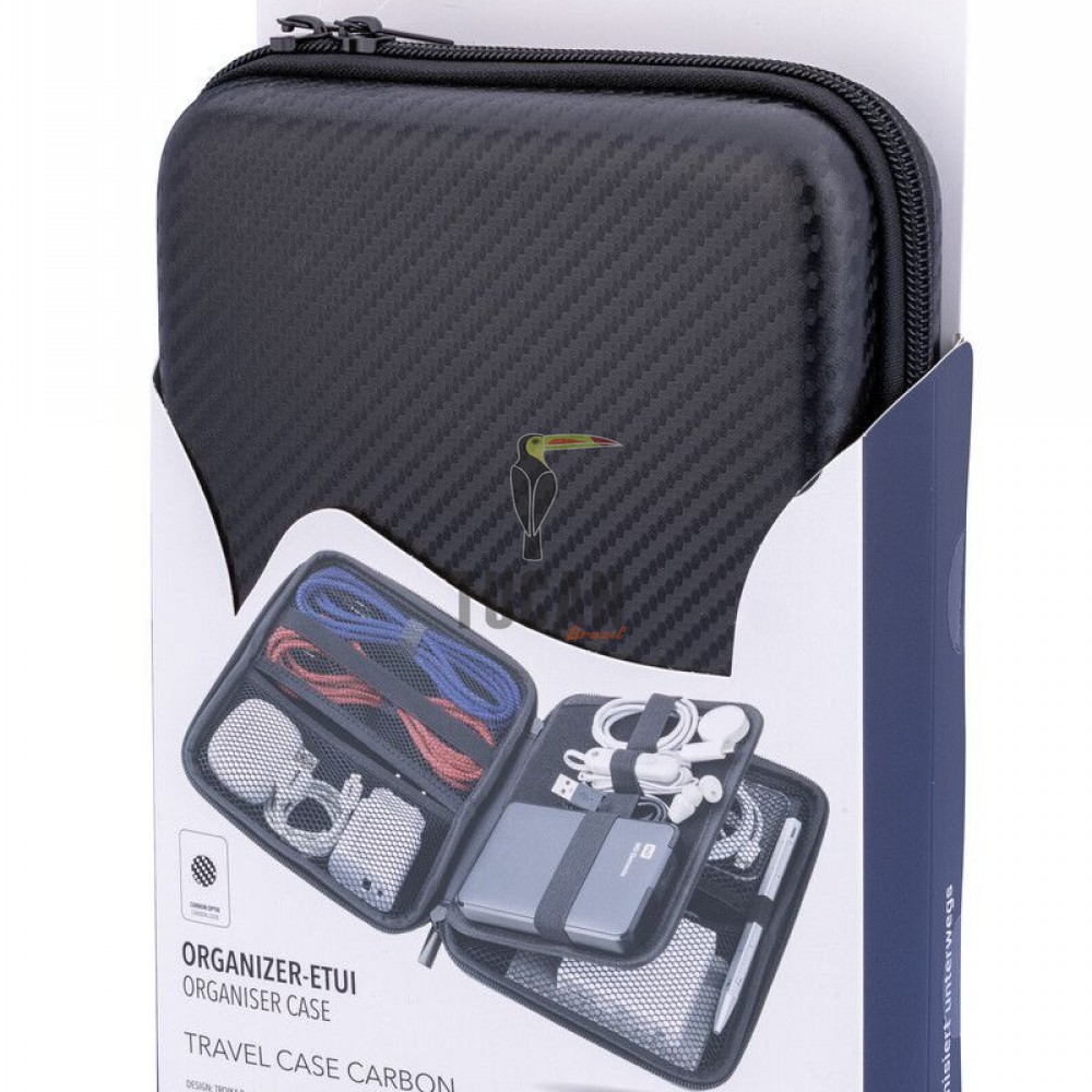 Θήκη οργάνωσης TROIKA "TRAVEL CASE CARBON" CBO11/CB