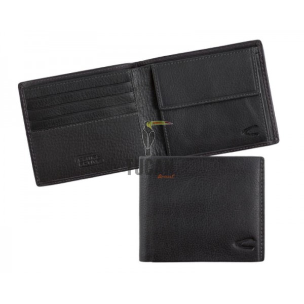 Camel Active Πορτοφόλι Atlanta Πλάγιο Μικρό Μαύρο 249-703-60