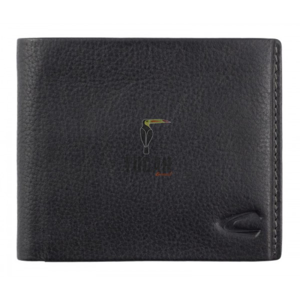 Camel Active Πορτοφόλι Atlanta Πλάγιο Μικρό Μαύρο 249-703-60