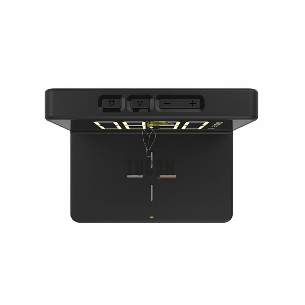 "Wireless Phone Charging Alarm Clock" Ασύρματος φορτιστής Smartphone Ξυπνητήρι 94114