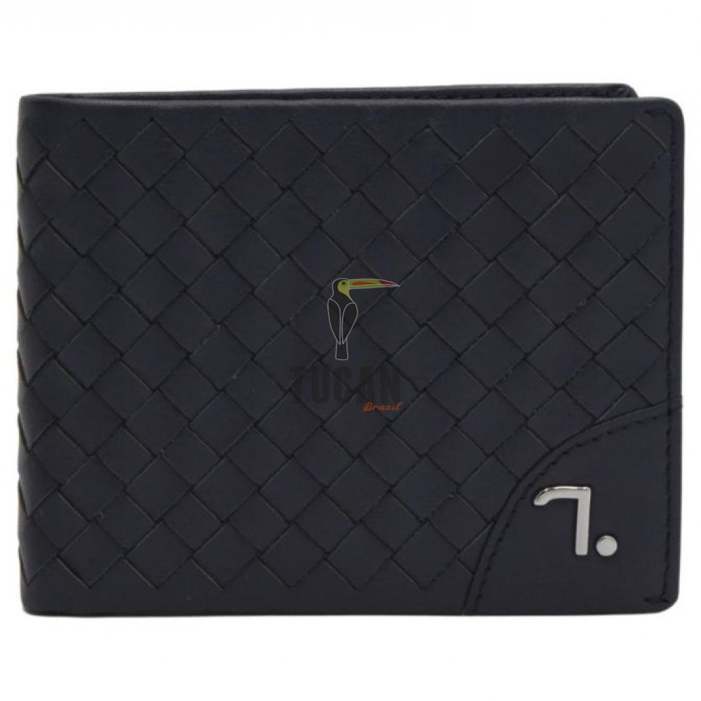 7 Dots Δερμάτινο Πορτοφόλι Μπλε (Navy)  Orion 71-016BL