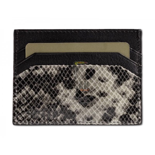 7.dots Δερμάτινη Θήκη Καρτών Γκρι Foil 90-005GREY