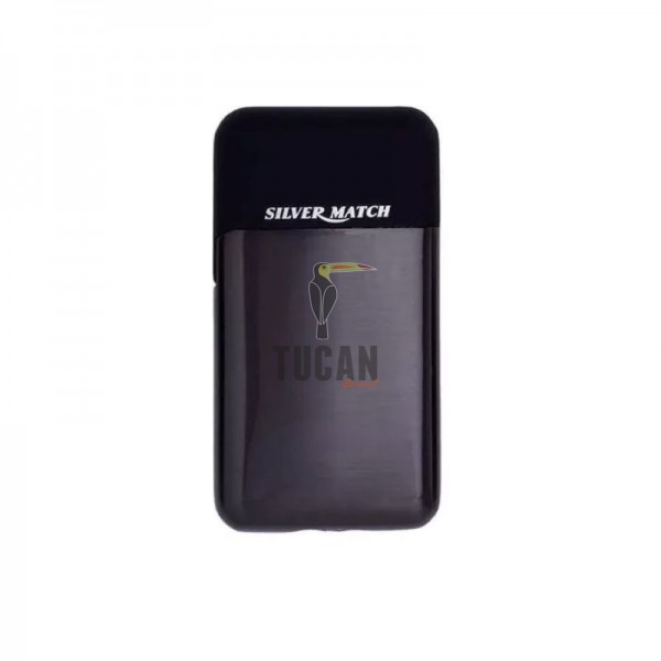 Αναπτήρας Silver Match Jet Slim Μονής Jet Φλόγας 40674231SI