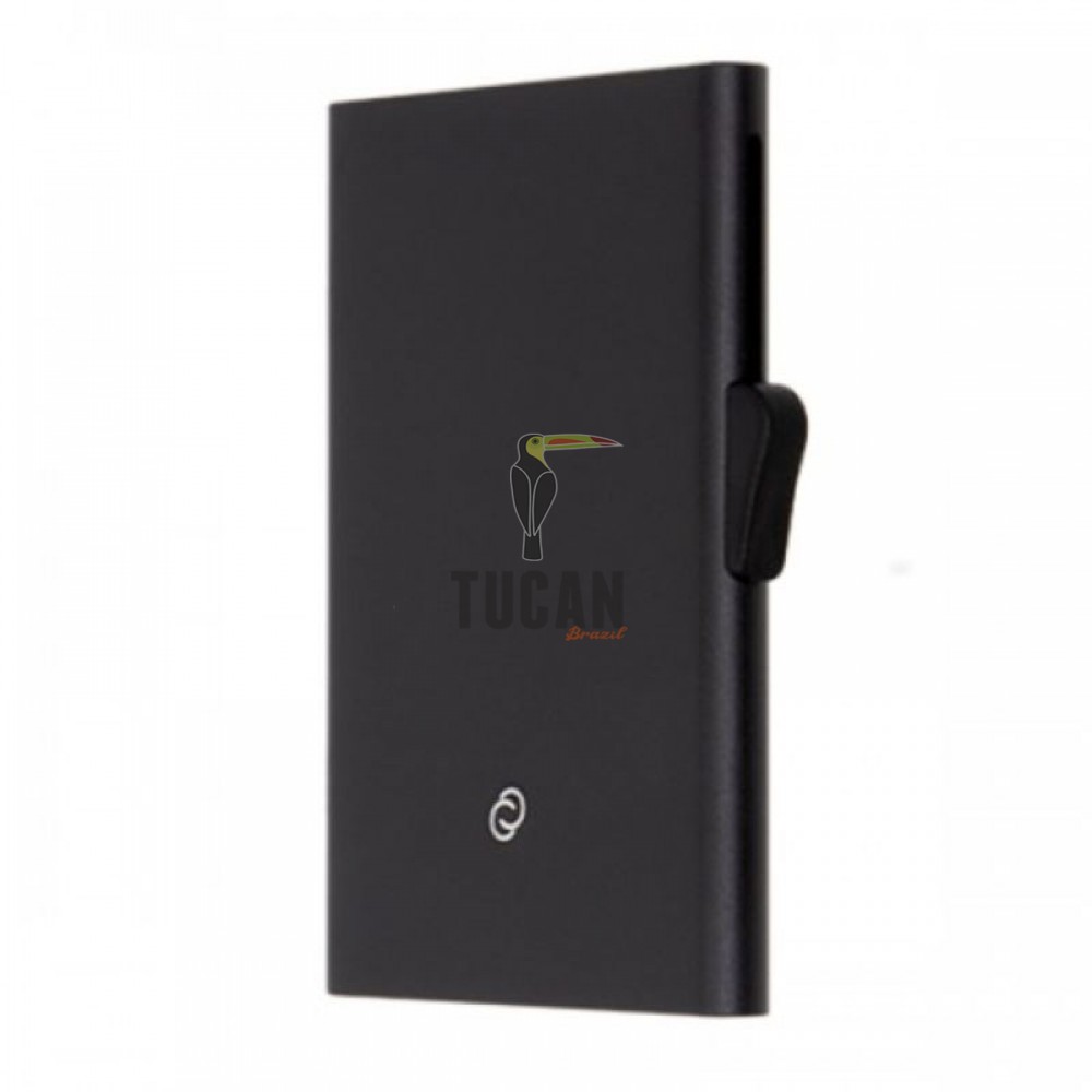 C SECURE Kαρτοθήκη αλουμινίου με προστασία RFID Black CH11944