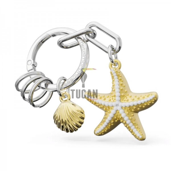 Μπρελόκ Metalmorphose " Starfish and Shell" MTM411-01