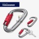TROIKA KARABINER Γάντζος αλουμινίου KAR12/RD