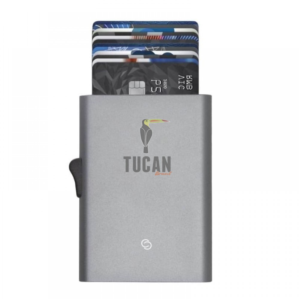 C SECURE Kαρτοθήκη αλουμινίου με προστασία RFID Grey CH11947