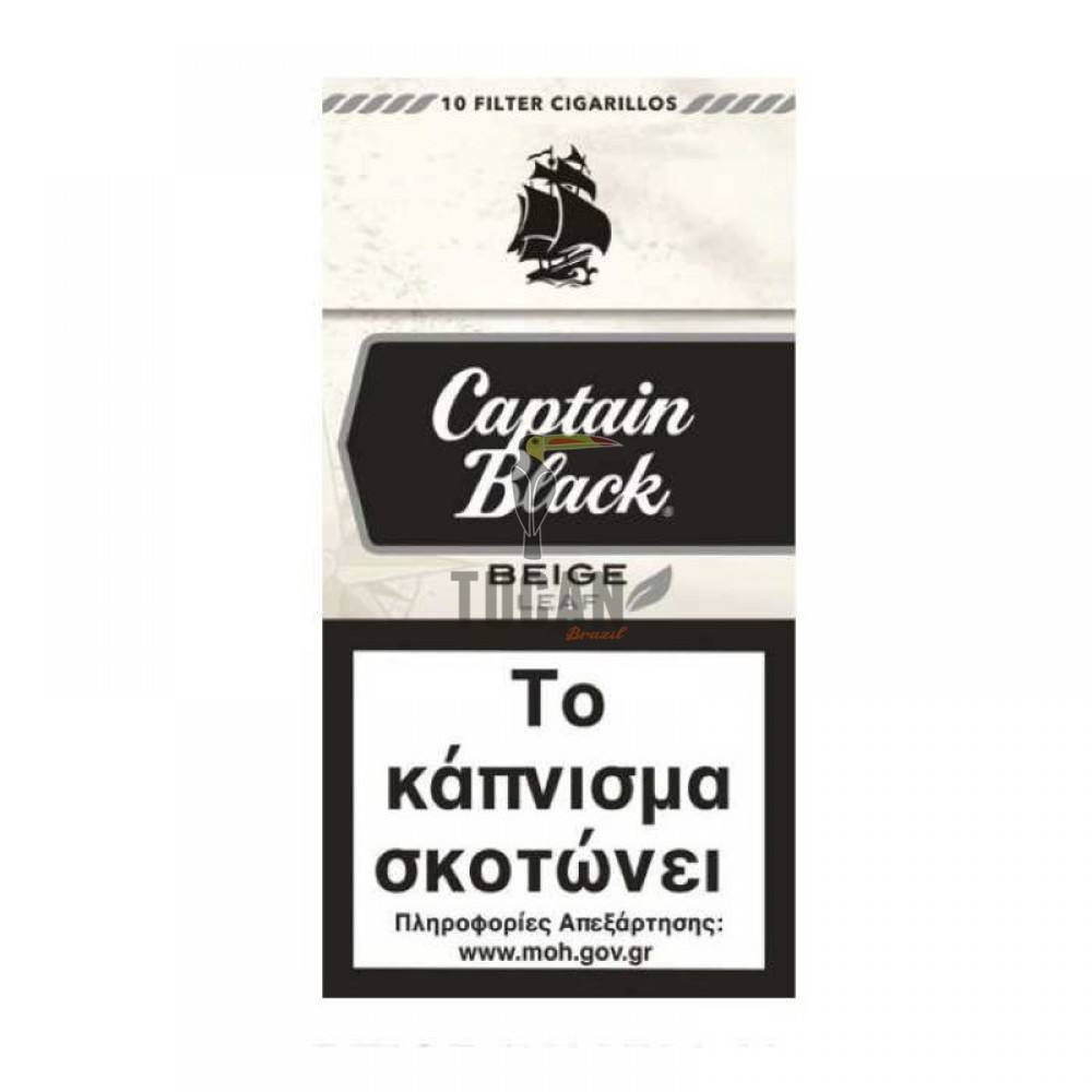 Captain Black Beige White 10 Filter Cigarillos