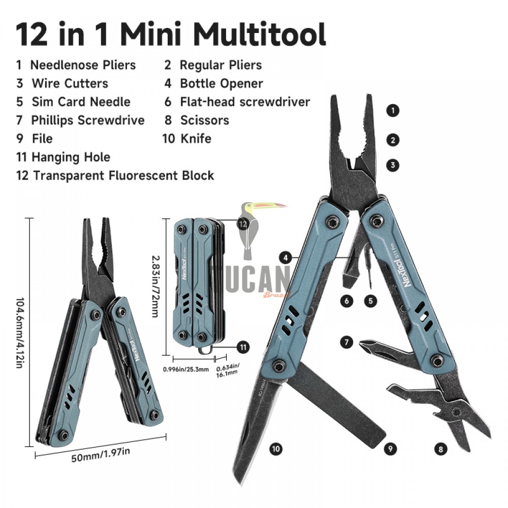 ΠΟΛΥΕΡΓΑΛΕΙΟ ΤΣΕΠΗΣ NEXTOOL MINI SAILOR S11 PRO NE20382A