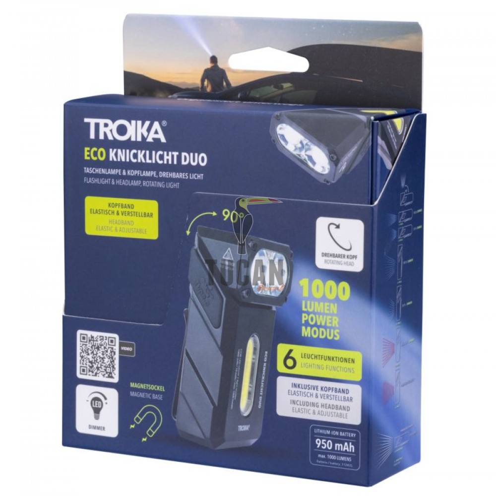 ΦΑΚΟΣ TROIKA "ECO GLOW STICK DUO" TOR35/BK