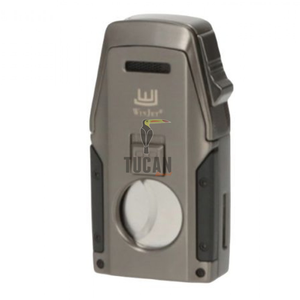 Αναπτήρας Winjet Gunmetal Dual Jet με CigarPunch και κόφτη σε σχήμα πεταλούδας 310081