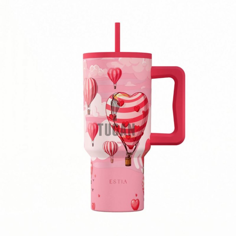 Θερμός ESTIA Straw Tumbler XL 900ml LOVE ASCEND  01-41533