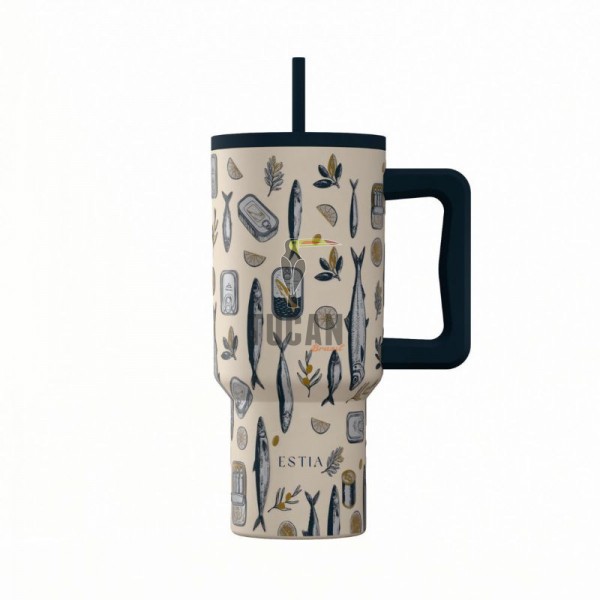 Θερμός ESTIA Straw Tumbler XL 900m Salt Life  01-41557