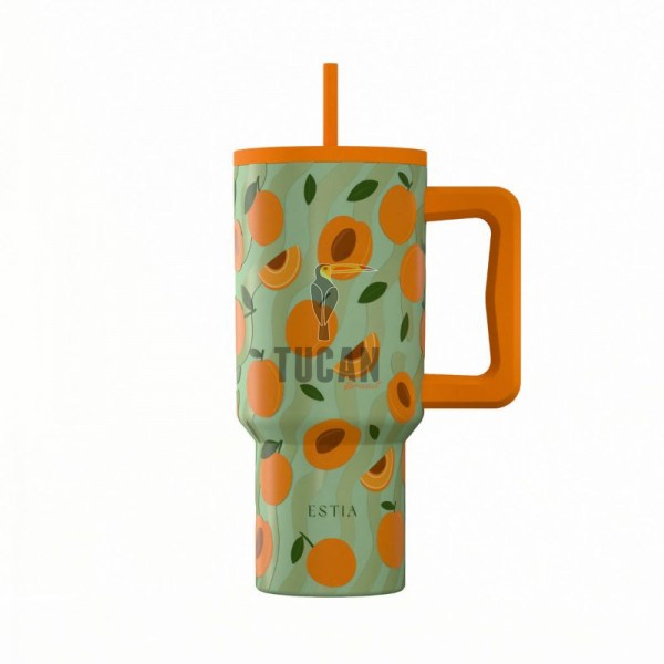 Θερμός ESTIA Straw Tumbler XL 900m Peach Garden  01-41632